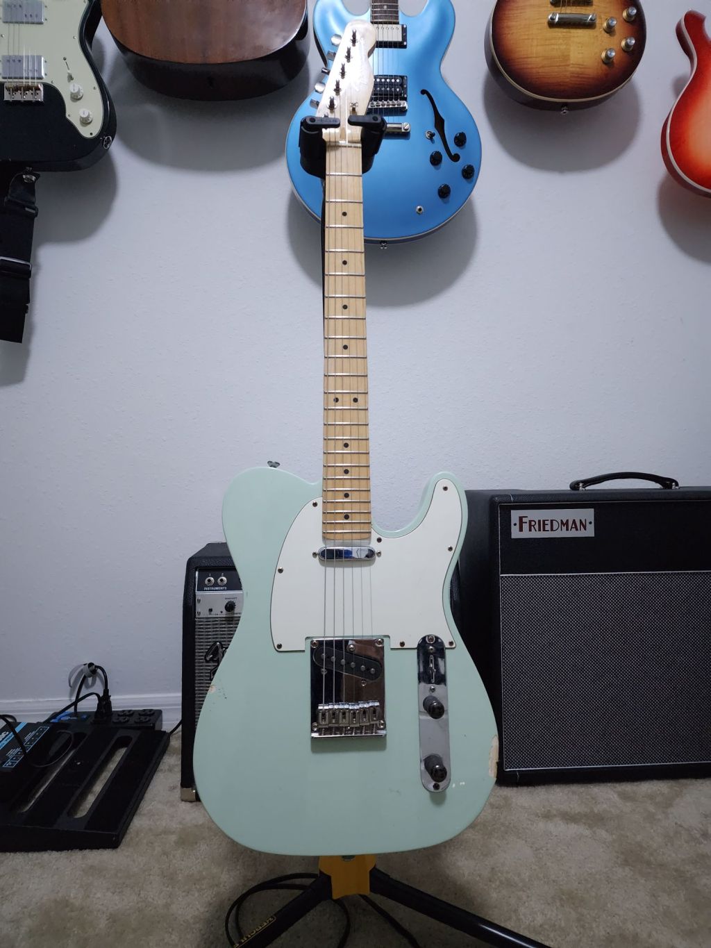 2010s Squire Telecaster in Seafoam Green with Aftermarket&nbsp;Neck